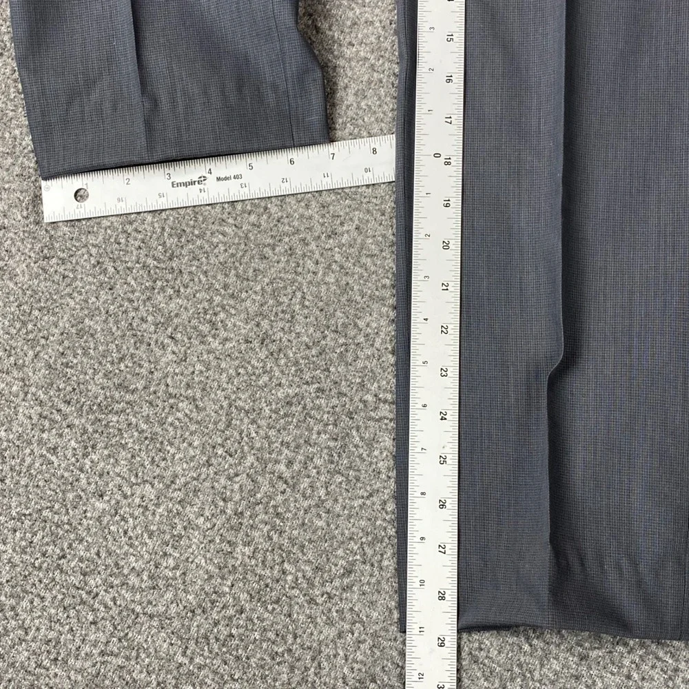 Hugo Boss Dress Pants‎ 30R 31x29 HimenHM Gray Wool Silk Blend Luxury Trouser New